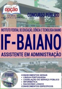 Baixar Apostila Concurso IF Baiano 2017: ASSISTENTE EM ADMINISTRAÇÃO pdf, epub, eBook