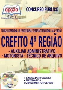 Baixar Apostila Concurso CREFITO 4ª Região 2017: AUXILIAR ADM / MOTORISTA / TÉCNICO DE ARQUIVO pdf, epub, eBook