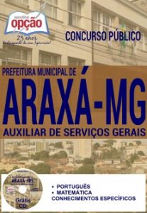 Baixar Apostila Concurso Araxá MG 2016: AUXILIAR DE SERVIÇOS GERAIS pdf, epub, eBook