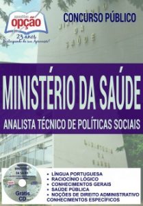 Baixar Apostila Concurso Ministério da Saúde 2017: ANALISTA TÉCNICO DE POLÍTICAS SOCIAIS pdf, epub, eBook