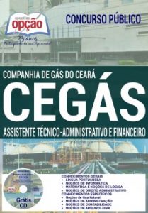 Baixar Apostila Concurso CEGÁS 2017: ASSISTENTE TÉCNICO – ADMINISTRATIVO E FINANCEIRO pdf, epub, eBook