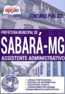 Baixar Apostila Concurso Prefeitura de Sabará MG 2017: ASSISTENTE ADMINISTRATIVO pdf, epub, eBook