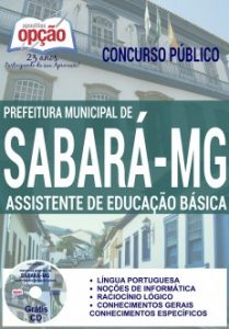 Baixar Apostila Concurso Prefeitura de Sabará MG 2017: ASSISTENTE DE EDUCAÇÃO BÁSICA pdf, epub, eBook