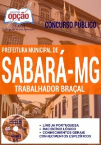 Baixar Apostila Concurso Prefeitura de Sabará MG 2017: TRABALHADOR BRAÇAL pdf, epub, eBook