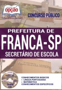 Baixar Apostila Concurso Prefeitura de Franca SP 2017: SECRETÁRIO DE ESCOLA pdf, epub, eBook