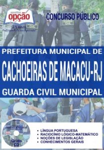 Baixar Apostila Concurso Prefeitura de Cachoeiras de Macacu RJ 2017: GUARDA CIVIL MUNICIPAL pdf, epub, eBook