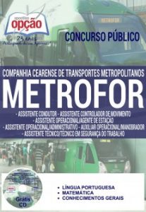 Baixar Apostila Concurso METROFOR 2016: DIVERSOS CARGOS pdf, epub, eBook