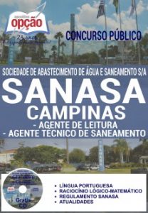 Baixar Apostila Concurso SANASA CAMPINAS 2016: AGENTE DE LEITURA E AGENTE TÉCNICO DE SANEAMENTO pdf, epub, eBook