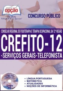 Baixar Apostila Concurso Crefito 12ª Região 2016: SERVIÇOS GERAIS / TELEFONISTA pdf, epub, eBook