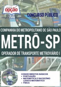 Baixar Apostila Concurso METRÔ SP 2016: OPERADOR DE TRANSPORTE METROVIÁRIO I pdf, epub, eBook