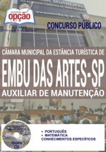 Baixar Apostila Concurso Câmara Municipal de Embu das Artes 2016: AUXILIAR DE MANUTENÇÃO pdf, epub, eBook