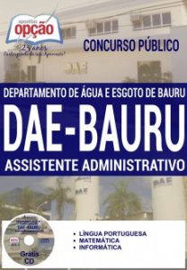 Baixar Apostila Concurso DAE Bauru 2016: ASSISTENTE ADMINISTRATIVO pdf, epub, eBook