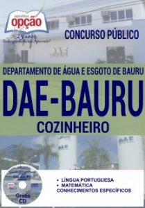 Baixar Apostila Concurso DAE Bauru 2016: COZINHEIRO pdf, epub, eBook