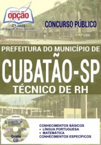 Baixar Apostila Concurso Prefeitura de Cubatão 2016: TÉCNICO DE RH pdf, epub, eBook