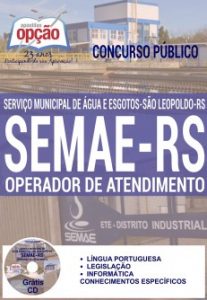 Baixar Apostila Concurso SEMAE RS 2016: OPERADOR DE ATENDIMENTO pdf, epub, eBook