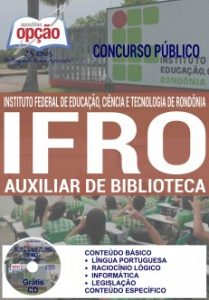 Baixar Apostila Concurso IFRO 2016: AUXILIAR DE BIBLIOTECA pdf, epub, eBook