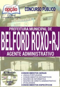 Baixar Apostila Concurso Prefeitura de Belford Roxo RJ 2016: AGENTE ADMINISTRATIVO pdf, epub, eBook
