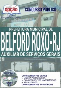 Baixar Apostila Concurso Prefeitura de Belford Roxo RJ 2016: AUXILIAR DE SERVIÇOS GERAIS pdf, epub, eBook