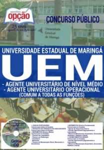 Baixar Apostila Concurso UEM 2016: AGENTE UNI. DE NÍVEL MÉDIO OPERACIONAL (COMUM A TODOS) pdf, epub, eBook