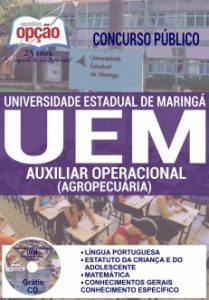 Baixar Apostila Concurso UEM 2016: AUXILIAR OPERACIONAL (AGROPECUÁRIA) pdf, epub, eBook