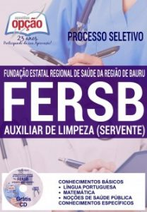 Baixar Apostila Processo Seletivo FERSB 2016: AUXILIAR DE LIMPEZA (SERVENTE) pdf, epub, eBook