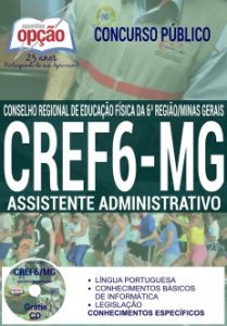 Baixar Apostila Concurso CREF 6ª Região 2016: ASSISTENTE ADMINISTRATIVO pdf, epub, eBook