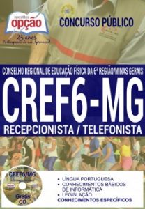 Baixar Apostila Concurso CREF 6ª Região 2016: RECEPCIONISTA / TELEFONISTA pdf, epub, eBook