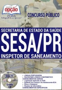 Baixar Apostila Concurso SESA PR 2016: INSPETOR DE SANEAMENTO pdf, epub, eBook