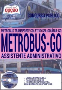 Baixar Apostila Concurso Metrobus GO 2016: ASSISTENTE ADMINISTRATIVO pdf, epub, eBook