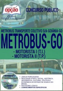 Baixar Apostila Concurso Metrobus GO 2016: MOTORISTA I (T.I.) / MOTORISTA II (T.P.) pdf, epub, eBook