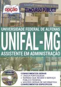 Baixar Apostila Concurso UNIFAL MG 2016: ASSISTENTE EM ADMINISTRAÇÃO pdf, epub, eBook