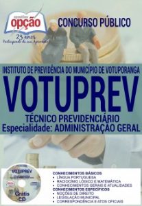 Baixar Apostila Concurso VOTUPREV 2016: TÉCNICO PREVIDENCIÁRIO – ADMINISTRAÇÃO GERAL pdf, epub, eBook
