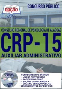 Baixar Apostila Concurso CRP 15ª Região 2016: AUXILIAR ADMINISTRATIVO pdf, epub, eBook