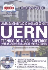 Baixar Apostila Concurso UERN 2016: TÉCNICO DE NÍVEL SUPERIOR (COMUM A TODOS) pdf, epub, eBook