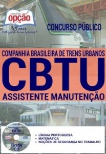 Baixar Apostila Concurso CBTU 2016: ASSISTENTE DE MANUTENÇÃO pdf, epub, eBook