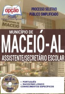 Baixar Apostila Processo Seletivo Público Simplificado Município de Maceió / AL 2016: ASSISTENTE / SECRETÁRIO ESCOLAR pdf, epub, eBook
