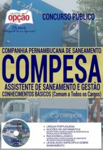 Baixar Apostila Companhia Pernambucana de Saneamento (COMPESA): COMUM AOS CARGOS DE ASSISTENTE DE SANEAMENTO E GESTÃO pdf, epub, eBook