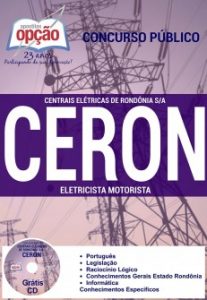 Baixar Apostila Centrais Elétricas de Rondônia S.A. (CERON): ELETRICISTA MOTORISTA pdf, epub, eBook