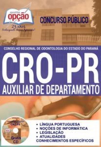 Baixar Apostila Conselho Regional de Odontologia / PR (CRO/PR): AUXILIAR DE DEPARTAMENTO pdf, epub, eBook