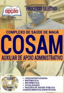 Baixar Apostila Processo Seletivo Complexo de Saúde de Mauá – COSAM : AUXILIAR DE APOIO ADMINISTRATIVO pdf, epub, eBook