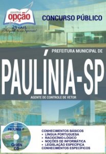 Baixar Apostila Prefeitura Municipal de Paulínia / SP: AGENTE DE CONTROLE DE VETOR pdf, epub, eBook