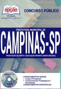 Baixar Apostila Prefeitura Municipal de Campinas / SP: PROFESSOR ADJUNTO I (EDUCAÇÃO INFANTIL / ANOS INICIAIS) pdf, epub, eBook