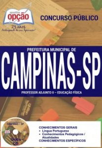 Baixar Apostila Prefeitura Municipal de Campinas / SP: PROFESSOR ADJUNTO II – EDUCAÇÃO FÍSICA pdf, epub, eBook