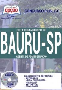 Baixar Apostila Prefeitura Municipal de Bauru / SP: AGENTE DE ADMINISTRAÇÃO pdf, epub, eBook