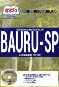 Baixar Apostila Prefeitura Municipal de Bauru / SP: AUXILIAR DE CRECHE pdf, epub, eBook
