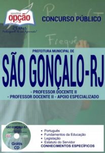 Baixar Apostila Prefeitura Municipal de São Gonçalo / RJ: PROF. DOCENTE II E PROF. DOCENTE II – APOIO ESPECIALIZADO pdf, epub, eBook