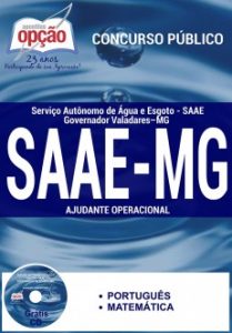 Baixar Apostila SAAE de Governador Valadares / MG: AJUDANTE OPERACIONAL pdf, epub, eBook