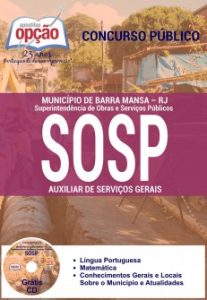 Baixar Apostila Município de Barra Mansa / RJ (SOSP): AUXILIAR DE SERVIÇOS GERAIS pdf, epub, eBook