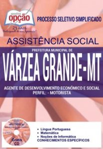 Baixar Apostila Prefeitura Municipal de Várzea Grande / MT (Assistência Social): ADES – MOTORISTA pdf, epub, eBook
