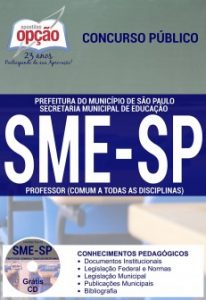 Baixar Apostila Secretaria Municipal da Educação de São Paulo (SME / SP): PROFESSOR (COMUM A TODAS AS DISCIPLINAS) pdf, epub, eBook